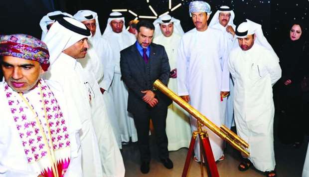 Dr Khalid bin Ibrahim al-Sulaiti, along with several dignitaries and diplomats, inaugurated the Al Thuraya Dome Planetarium.