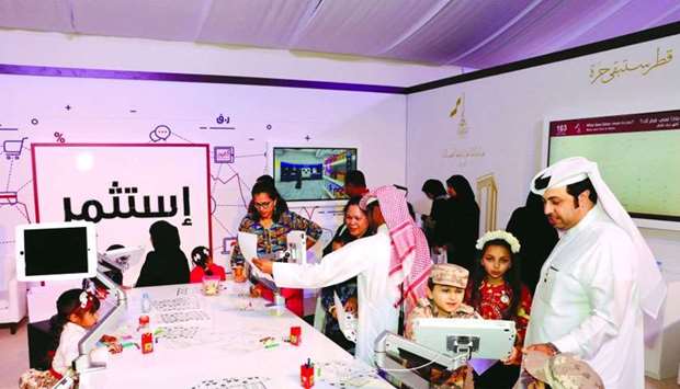 The Ministry of Commerce and Industry's pavilion in Darb Al Saai witnessed a great turnout of visito
