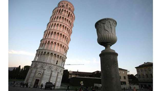 The Pisa Tower in Pisa. Picture taken on November 28, 2018