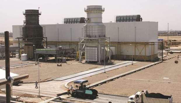A general view of the new Sadr City power station in Baghdad. The US has reached an agreement in principle with Iraq to extend for 90 days an exemption to sanctions against Iran, allowing Baghdad to keep importing Iranian gas that is critical for Iraqi power production.