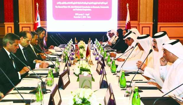 The meeting of the Qatar-UK Joint Ministerial Commission on Economic, Commercial and Technical Co-operation.