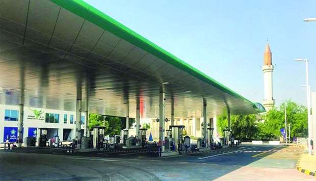A view of the Woqod Wholesale Market fuel station