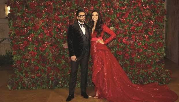 CANDID: Ranveer Singh with his wife Deepika Padukone.