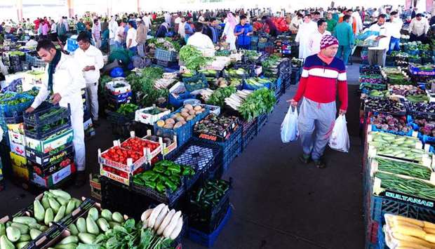 Abu Hamour vegetable and fruit market