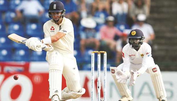 Sam Curran plays a typically daring shot during Englandu2019s Test series win in Sri Lanka. (Reuters)