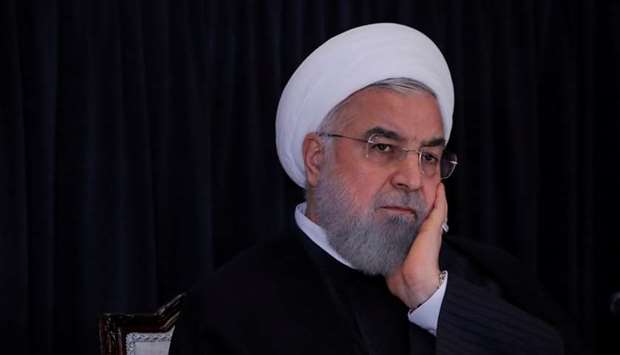 Iran's President Hassan Rouhani listens during a news conference in New York, US on September 26, 2018