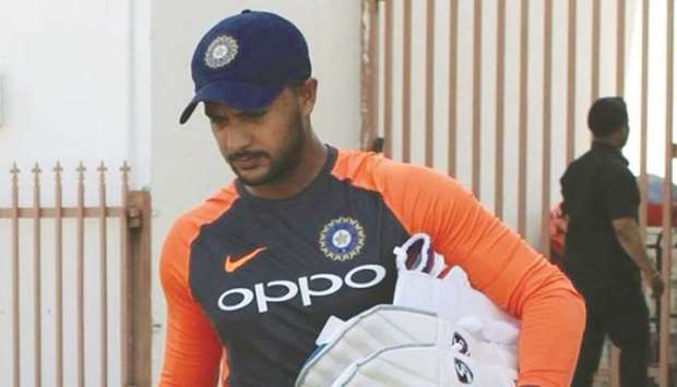 Test debut: Mayank Agarwal of India