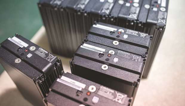 Lithium ion batteries are seen at the Electrovaya headquarters in Canada. While lithium batteries are becoming more and more prevalent in our society, so are the risks involved.