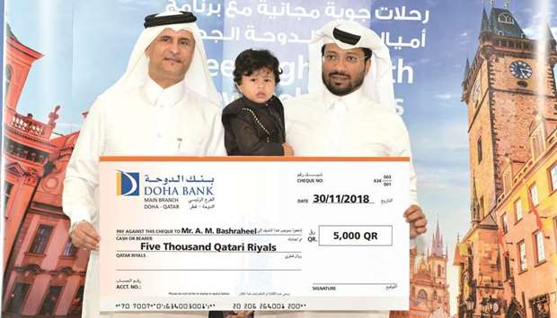 One of the lucky winners of Al Dana savings scheme.