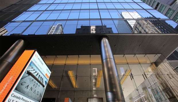 The Bay Adelaide Centre, which houses Thomson Reuters executive offices, is seen in Toronto