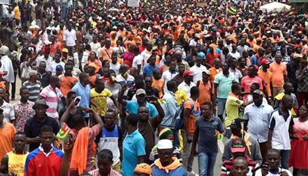 Anti-government protest in Togo (file photo)
