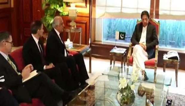 Imran Khan meets US peace envoy