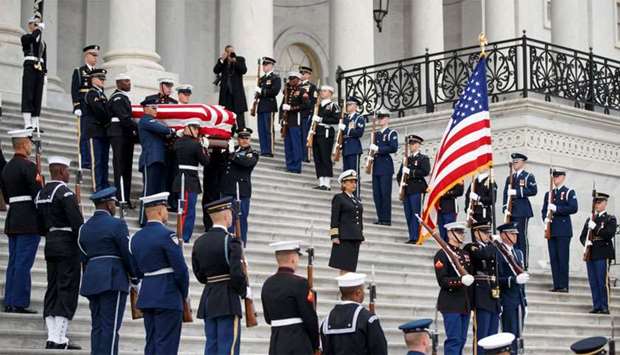 Funeral service for the former US President George H.W. Bush in Washington
