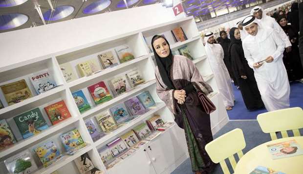 Her Highness Sheikha Moza bint Nasser visited the 29th edition of Doha International Book Fair on Thursday, which is hosting over 400 publishers from 30 countries under the theme u2018Doha, A City of Knowledge and Conscience.u2019