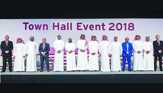 The annual Town Hall meetings are an open forum for employees to meet with Qatargasu2019 chief executive officer and the Management Leadership Team