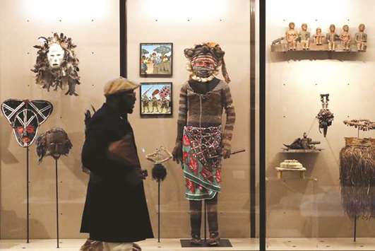 A journalist visits Belgiumu2019s Africa Museum before its reopening to the public.