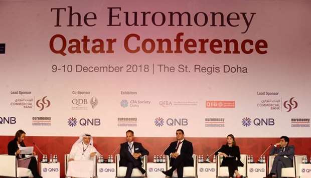 Subject matter experts in a discussion at the Euromoney Conference in Doha. PICTURE: Shemeer Rasheed