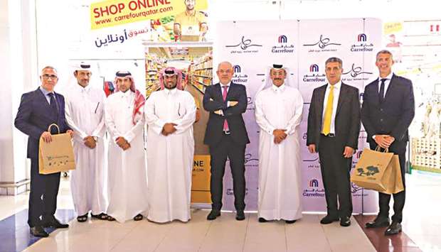Officials at the webstore launch.