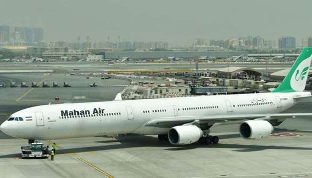 Mahan Air has previously been blacklisted for alleged support it has provided to the IRGC-QF, Hezbollah and Syrian President Bashar al-Assad
