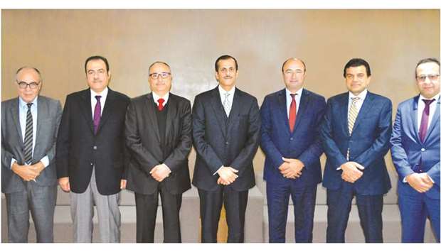 Umnia Bank chairman Sheikh Dr Khalid bin Thani bin Abdullah al-Thani presided over the meeting in the presence of  Lotfi al-Saqqat, vice chairman of the board, and other board members.