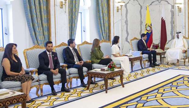 Deputy Amir holds talks with Ecuador vice presidentrnrn