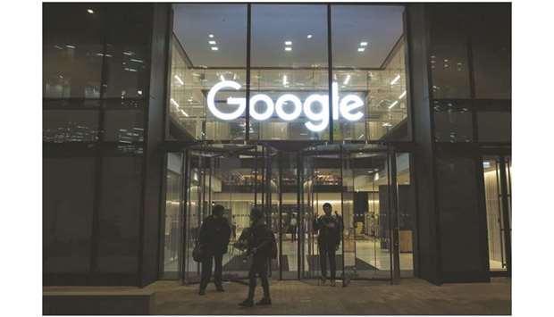 Google Incu2019s Kings Cross office in London. Google said the use of debit, credit and pre-paid cards also nearly doubled in November.
