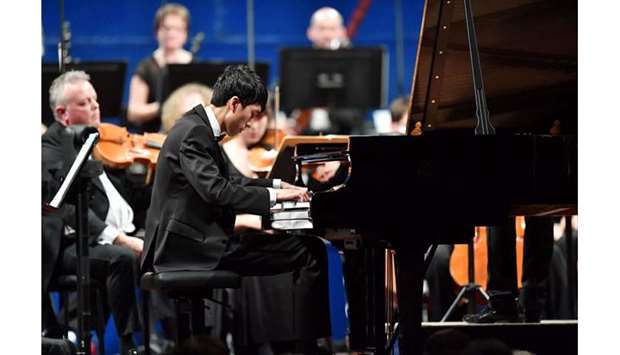 MESMERISING: 22-year-old Eric Lu brought the eager audience to life with his dexterity over the piano.