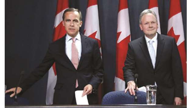 Mark Carney and Stephen Poloz at a press conference in Ottawa (file). A friendly meeting in Ottawa this week between Mark Carney and Prime Minister Justin Trudeau raises an interesting question: How large will the Bank of England governor loom in the search for a successor at Canadau2019s central bank.