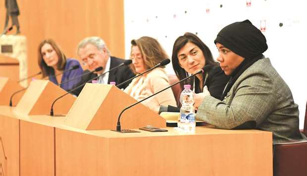 Speakers at the two-day inter-faith symposium.