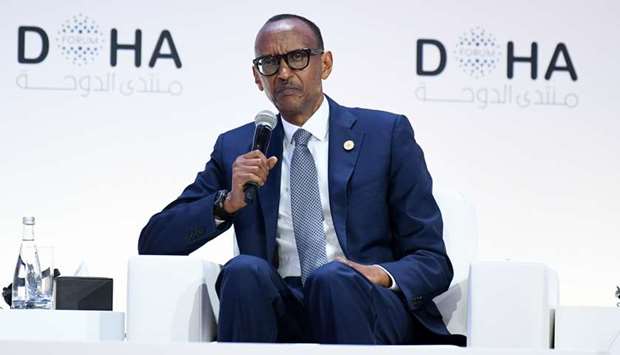 Paul Kagame at Doha Forum. PICTURE: Shemeer Rasheed