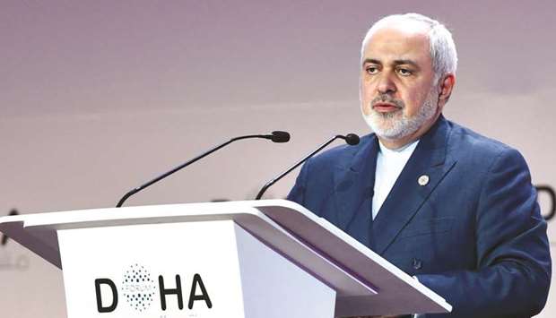 Mohamed Javad Zarif at Doha Forum. PICTURE: Noushad Thekkayil