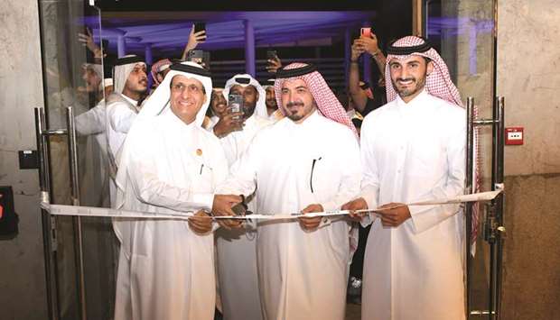 Dignitaries at the opening of Altitude Elite Gym yesterday in Lusail City. PICTURES: Shemeer Rasheed