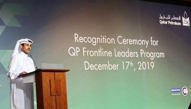 HE al-Kaabi at the event where QP honoured more than 450 ,frontline leaders,, who have completed an 18-month specialised leadership programme, the second of which it has organised for its senior employees.