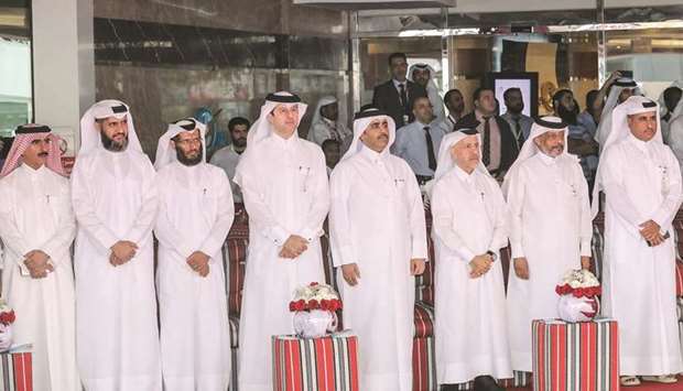 Kahramaa officials attending the Qatar National Day celebrations.