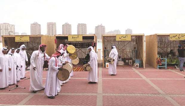 The event included activities that highlighted the Qatari culture.