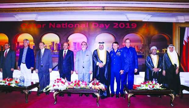 Consul General of Qatar in Karachi Mishal bin Mohamed al-Ansari held a reception on the occasion of Qatar National Day. The ceremony was attended by Governor of Sindh Imran Ismail as a guest of honour and a number of members of Parliament, military and security leaders and senior officials of the region.