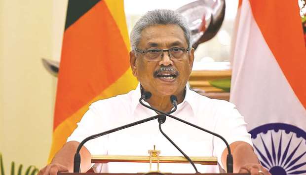 (File photo) Sri Lankan President Gotabaya Rajapaksa.