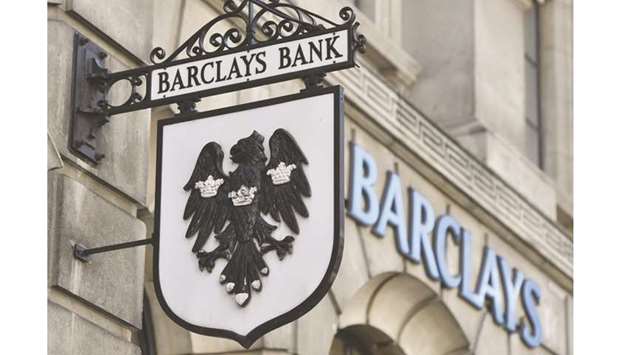 A Barclays sign hangs outside a branch of the bank in the City of London.  Britainu2019s big international players, Barclays and HSBC Holdings, are now barred from moving much of their domestic earnings into their international arms.