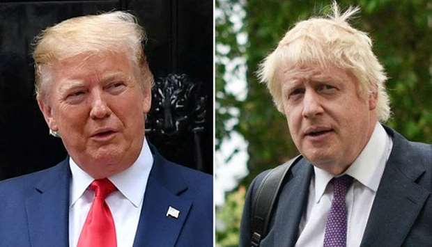 US President Donald Trump and British Prime Minister Boris Johnson