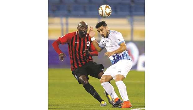 Action from Al Rayyan-Al Wakrah QNB Stars League match at the Al Gharafa Stadium yesterday. PICTURE: Anas Khalid