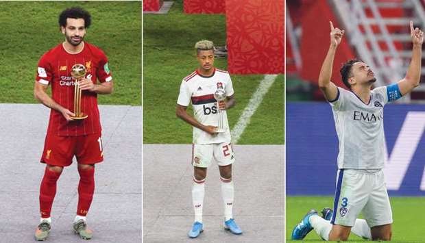 Mohamed Salah, Bruno Henrique, Carlos Eduardo
