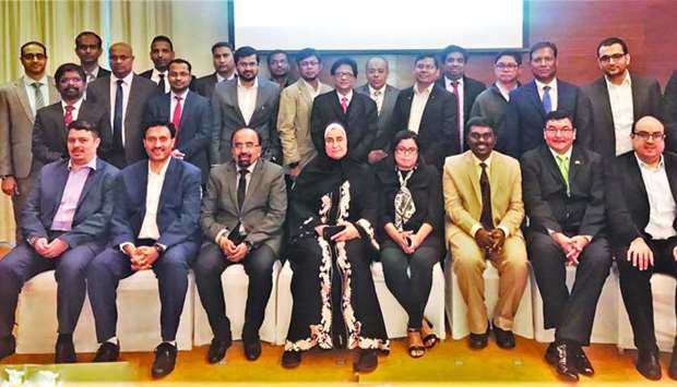 The participants of the workshop on u201cA practical approach to COBIT 2019u201d held at Hilton Doha recently.