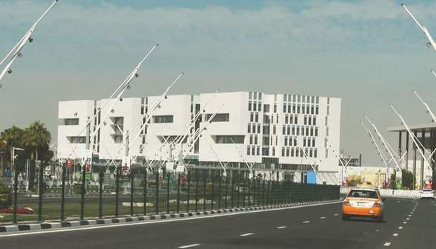 The 2022 building in Aspire Zone...an iconic structure.  PICTURE: Noushad Thekkayil