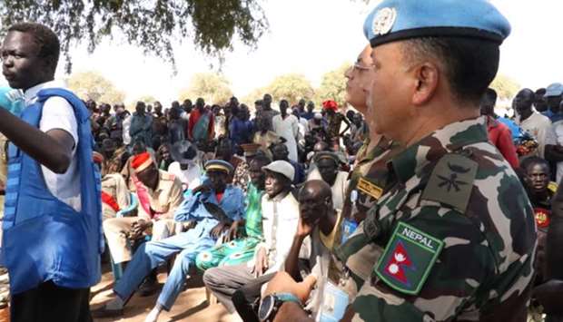 UNMISS peacekeepers in South Sudan