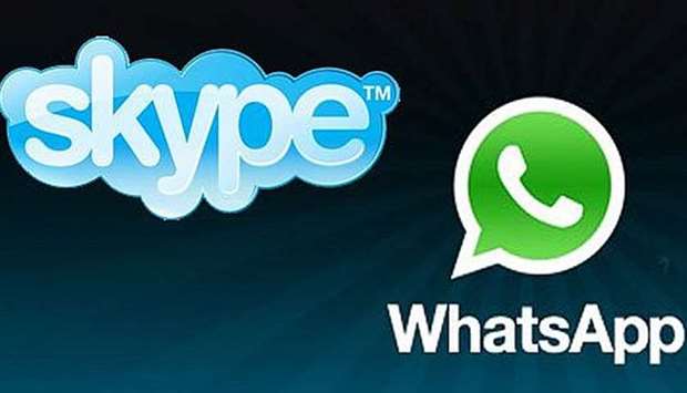 WhatsApp, Skype