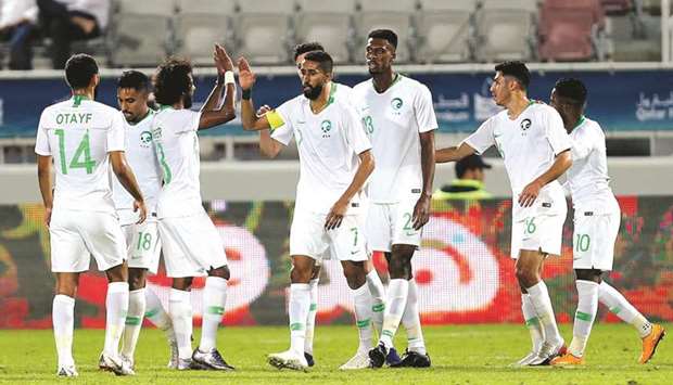 Saudi Arabia had lost their first match of the 24th Arabian Gulf Cup against Kuwait before bouncing back with wins over Bahrain and Oman. PICTURE: Anas Khalid