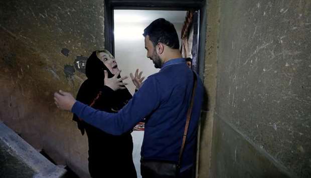 Palestinian journalist, Amjad Yaghi, and his mother, Nevine Zouheir, reunite after 20 years of separation, in Banha.