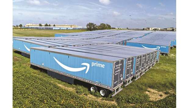 Amazon.com semi-trailers sit in a lot at Kewanee, Illinois. The outreach by the FTC signals that the agency, which is already looking at Amazonu2019s conduct in its vast online retail business, is taking a broader look at the company to determine whether it could be violating antitrust laws and harming competition.