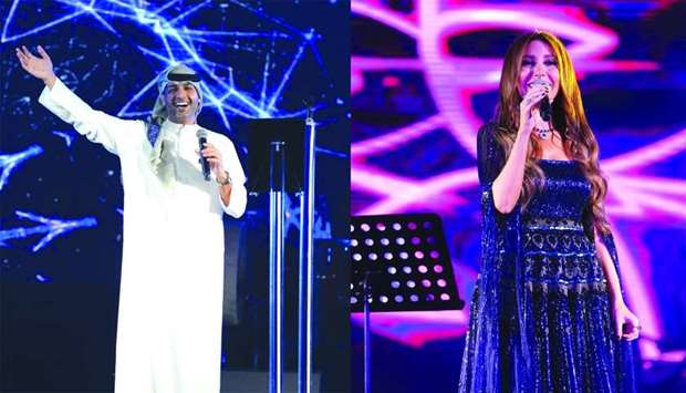 Dashti and Yara performing at Qatar Live