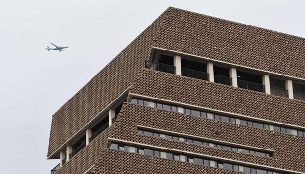 A general view shows the viewing platform of the Tate Modern gallery in London on August 4.